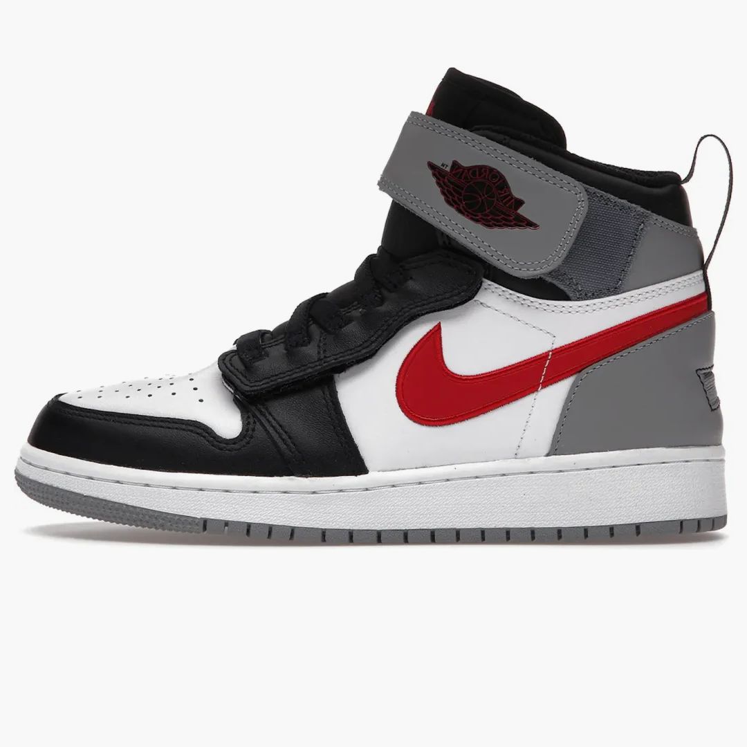 Jordan 1 High Flyease Black Particle Grey Gym Red (gs)