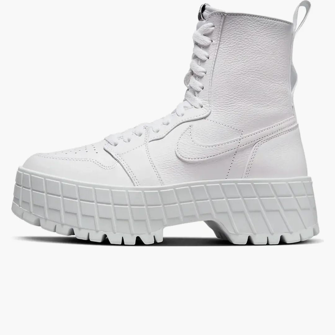 Jordan 1 High Brooklyn Triple White (women's)