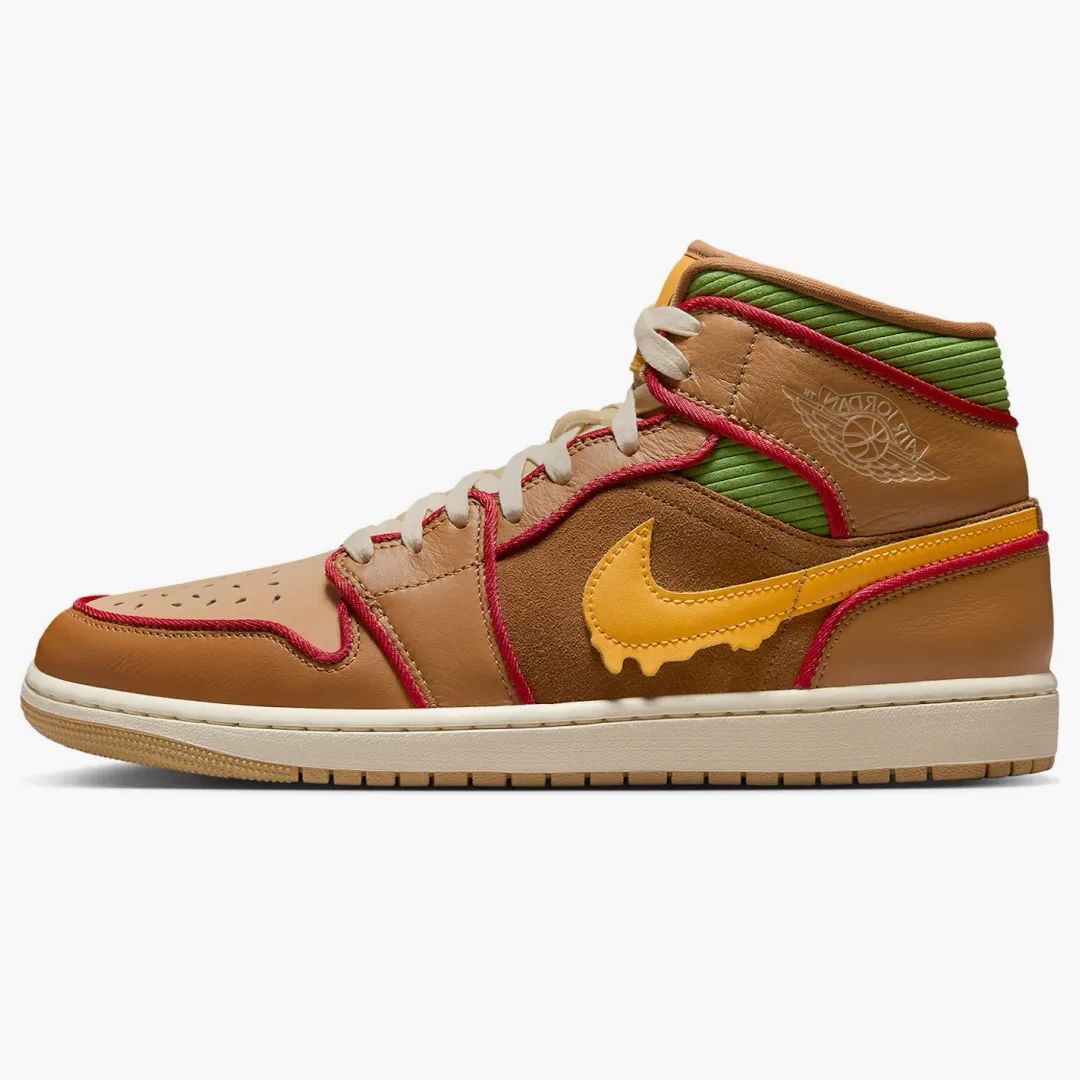 Jordan 1 Mid Se Cheeseburger