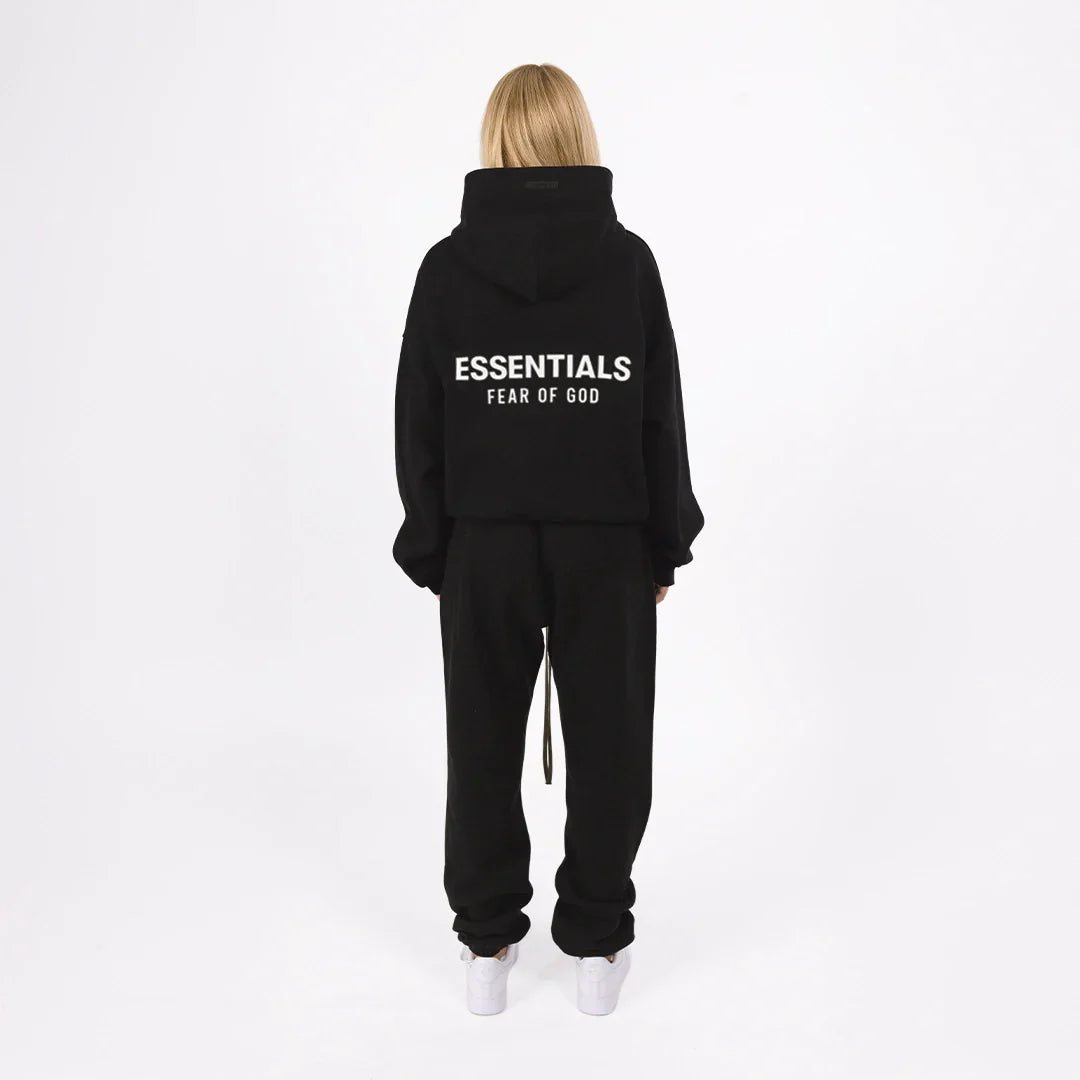 Fear Of God Essentials Classic Hoodie Jet Black