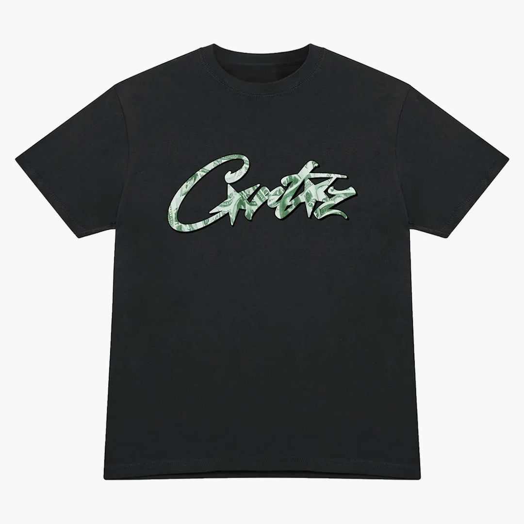 Corteiz Dollar Tee Black