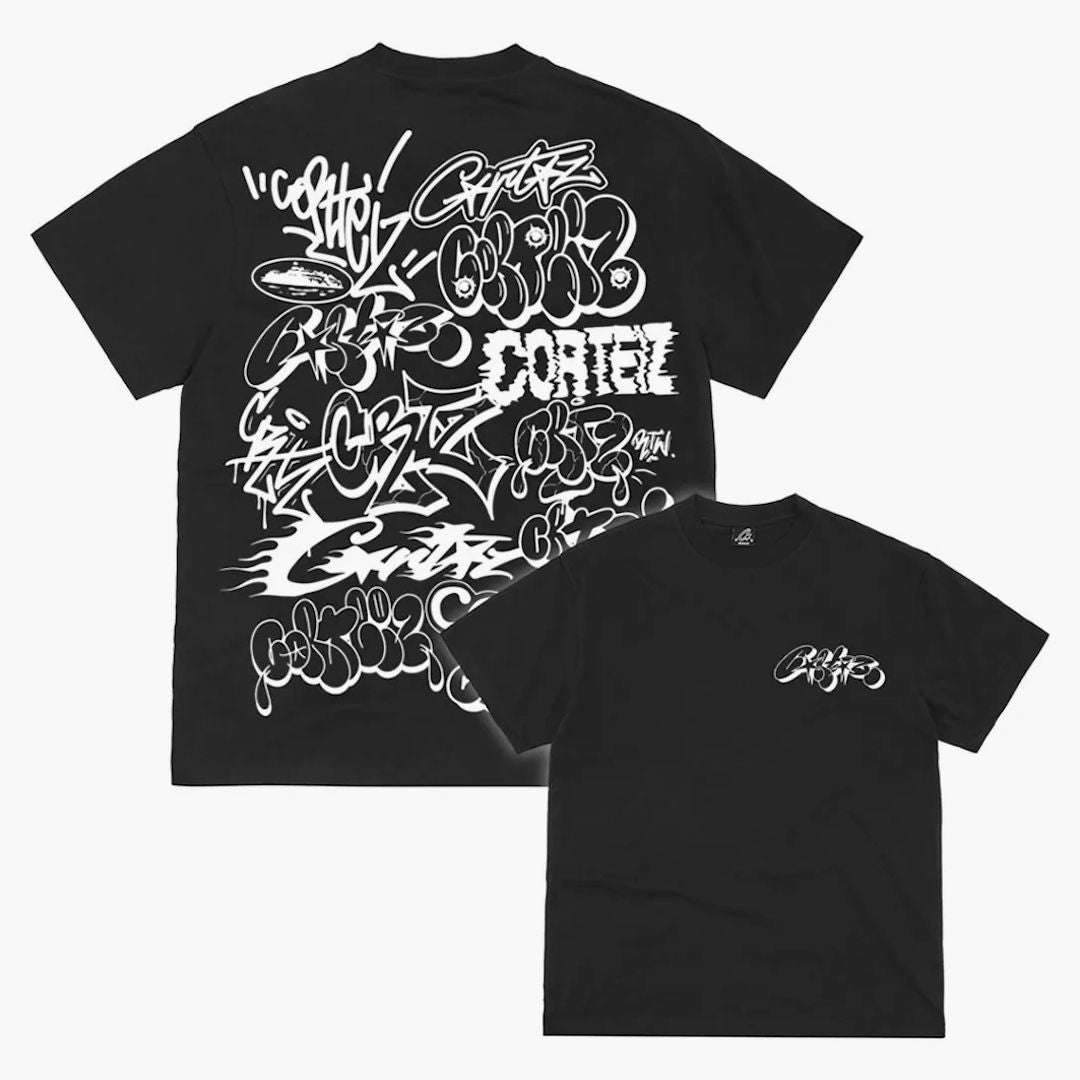 Corteiz Graffiti Tee Black