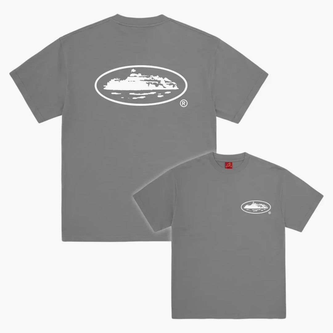 Corteiz Og Island Tee Gully Grey