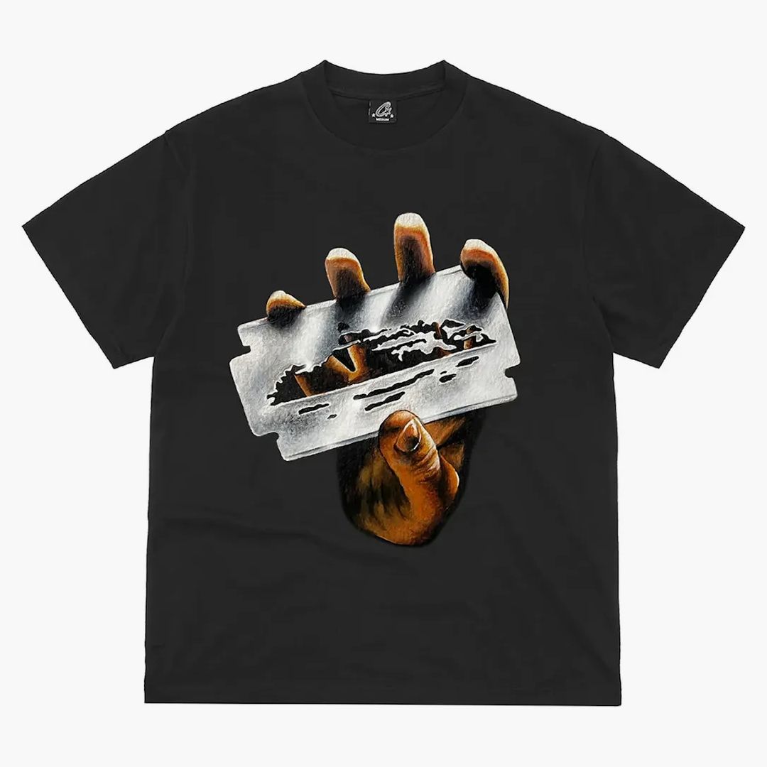 Corteiz Razor Alcatraz Tee Black