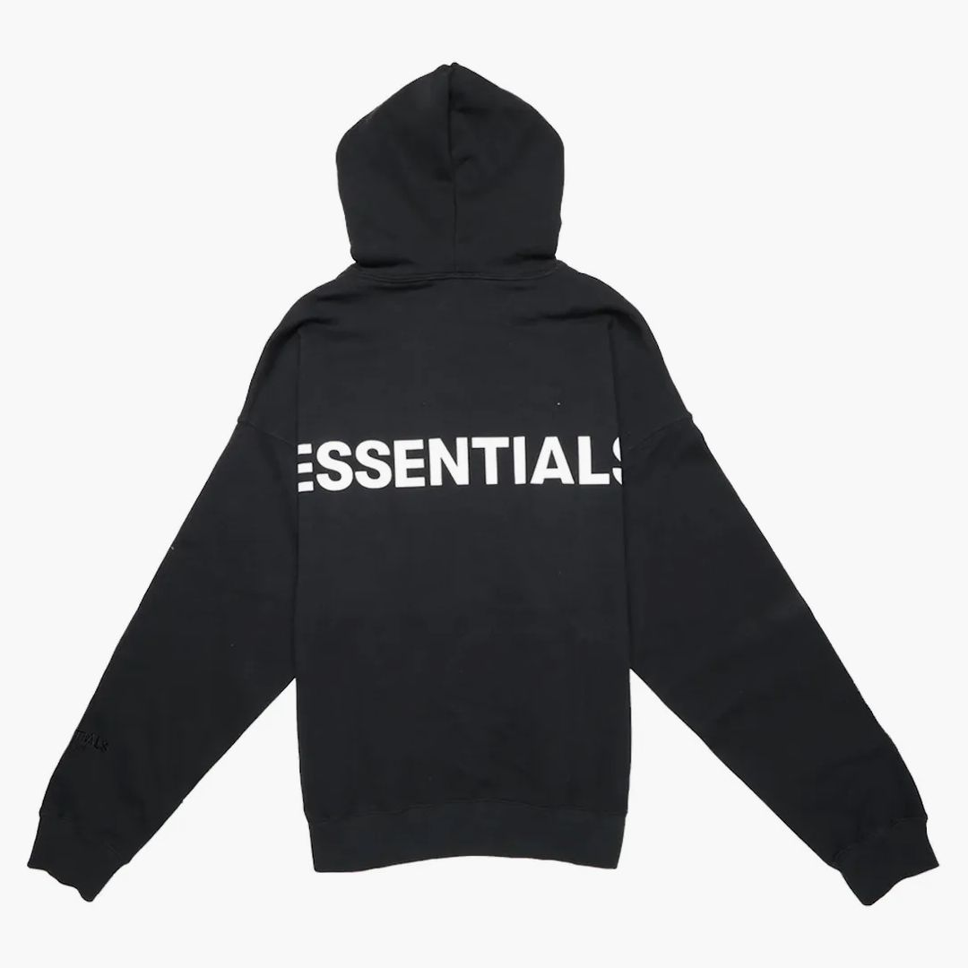 Fear Of God Essentials 3m Logo Pullover Hoodie Black/white