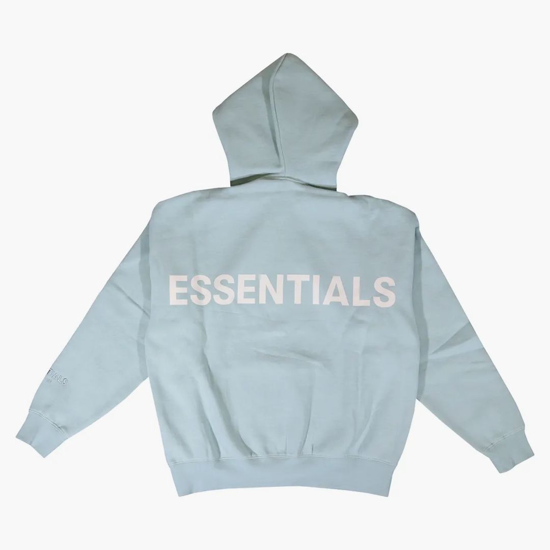 Fear Of God Essentials 3m Logo Pullover Hoodie Blue