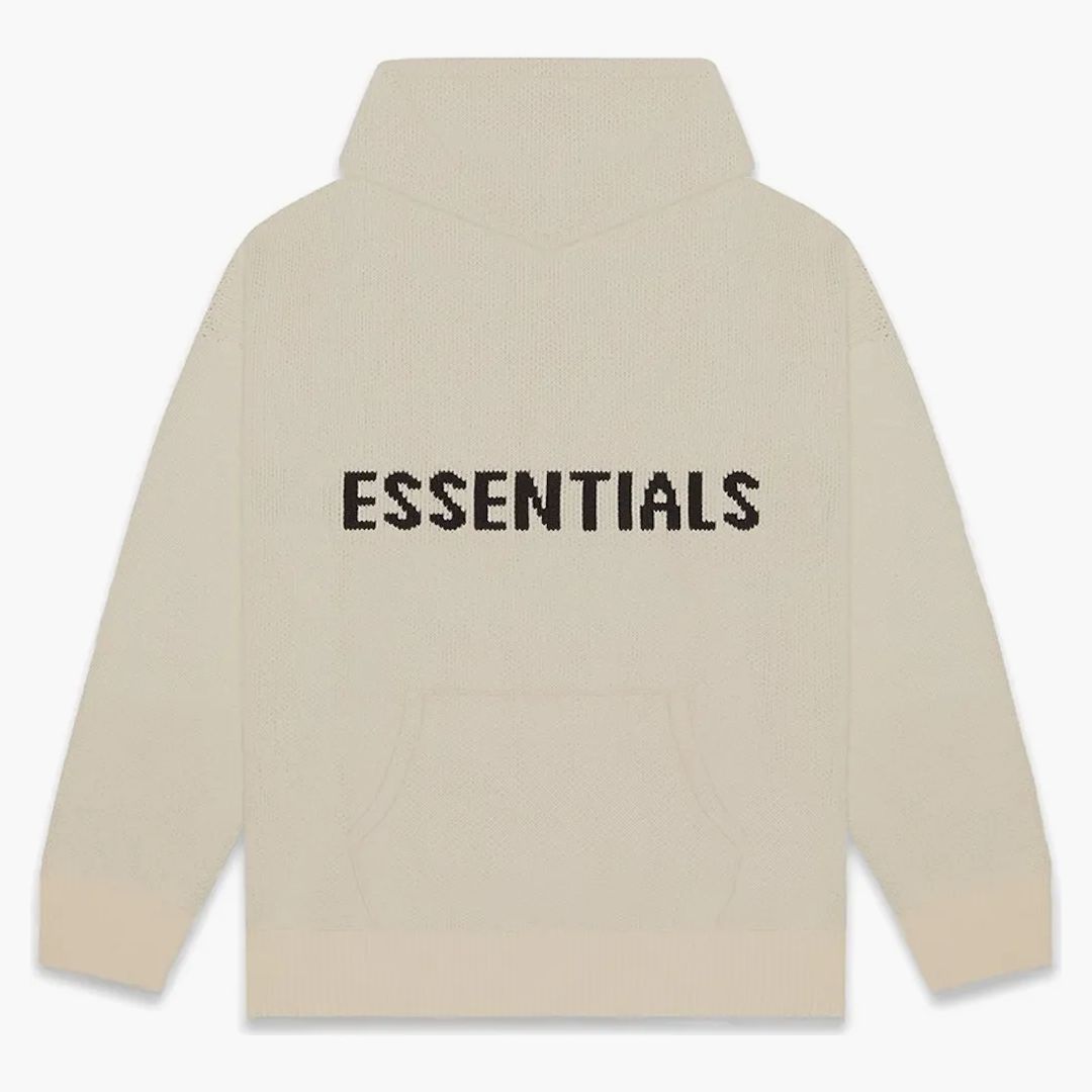 Fear Of God Essentials Knit Hoodie (fw20) Olive/khaki