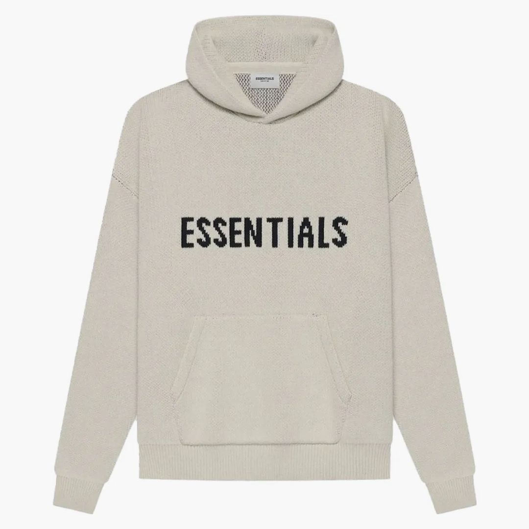 Fear Of God Essentials Knit Pullover Hoodie (ss21) Moss
