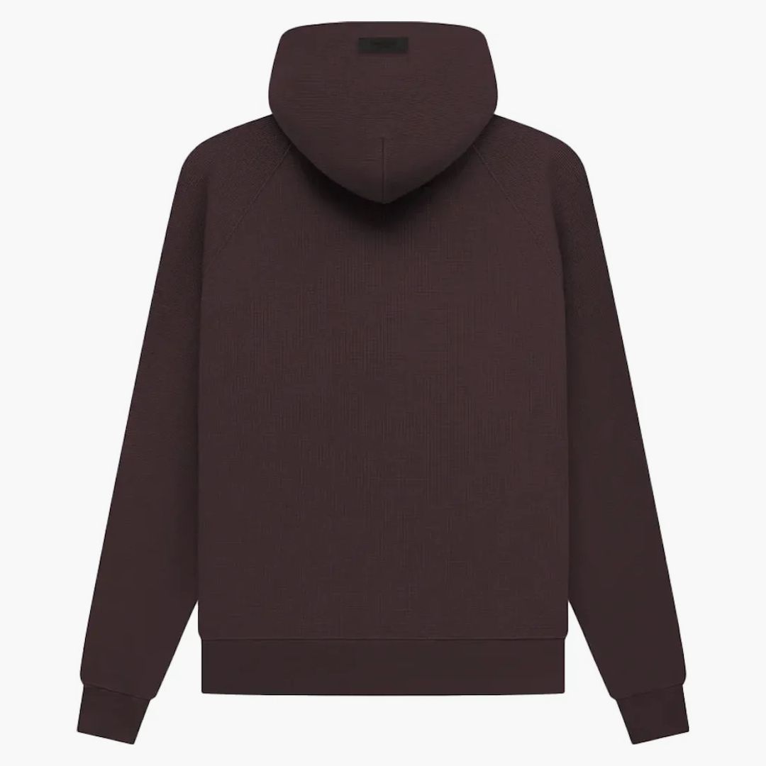 Fear Of God Essentials Waffle Raglan Hoodie Plum