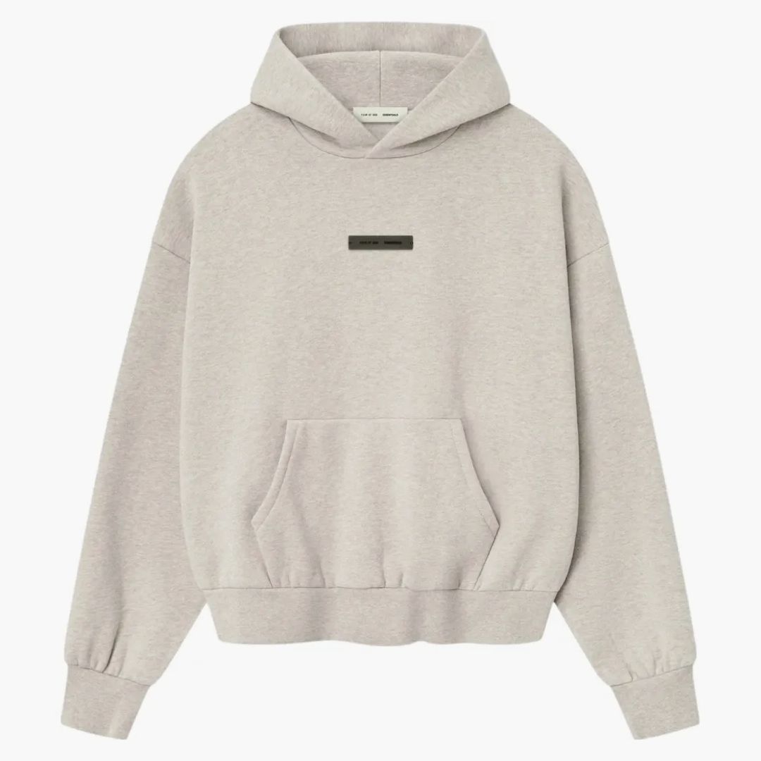 Fear Of God Essentials Classic Hoodie Heather Stone