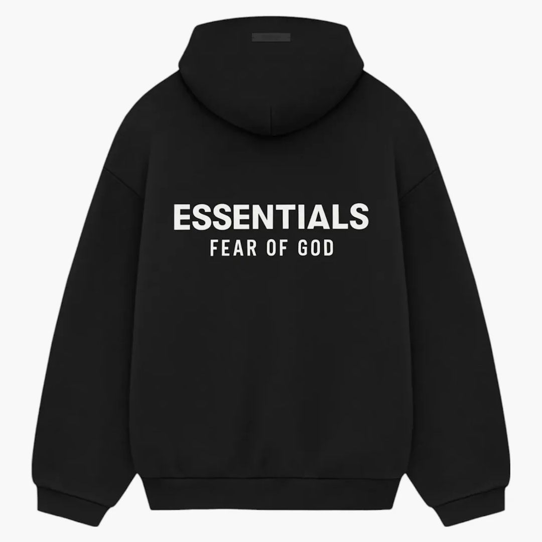 Fear Of God Essentials Fleece Hoodie (ss25) Black