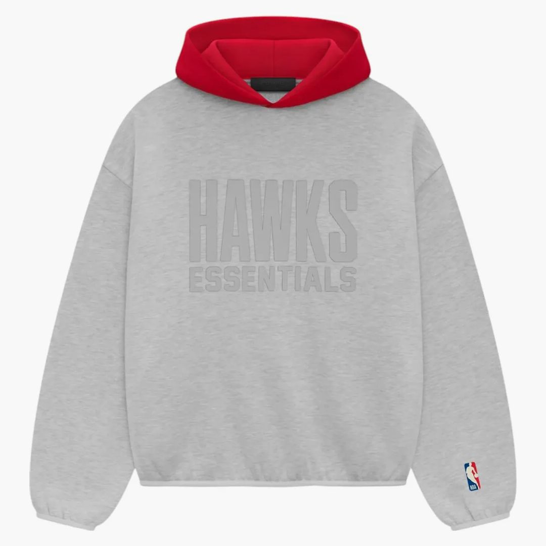 Fear Of God Essentials Hawks Hoodie Light Heather Grey
