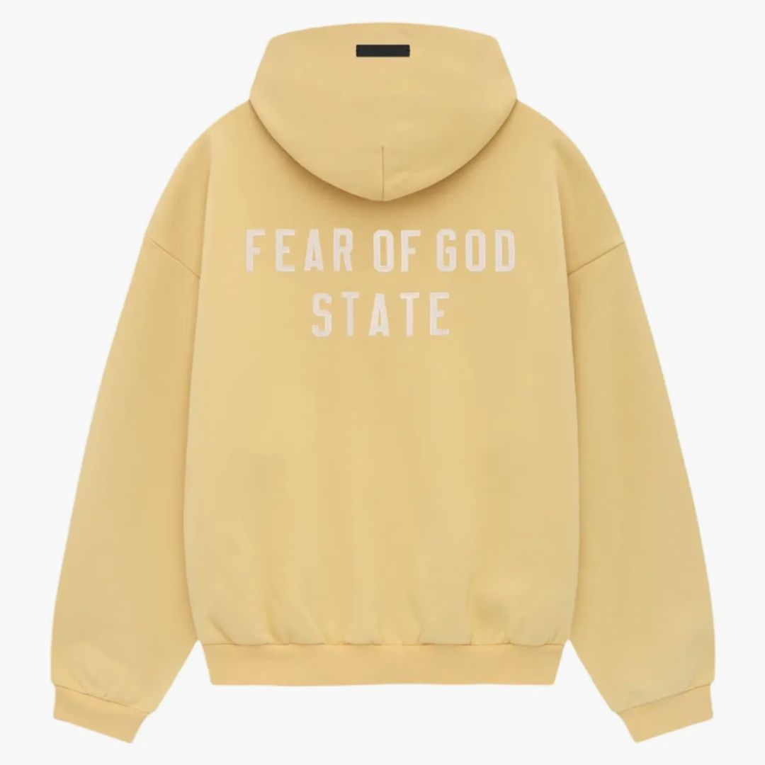Fear Of God Essentials Heavy Fleece Fullzip Hoodie Amber
