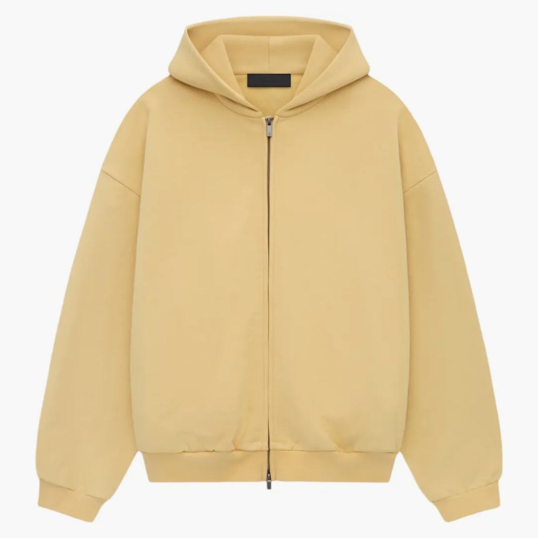 Fear Of God Essentials Heavy Fleece Fullzip Hoodie Amber