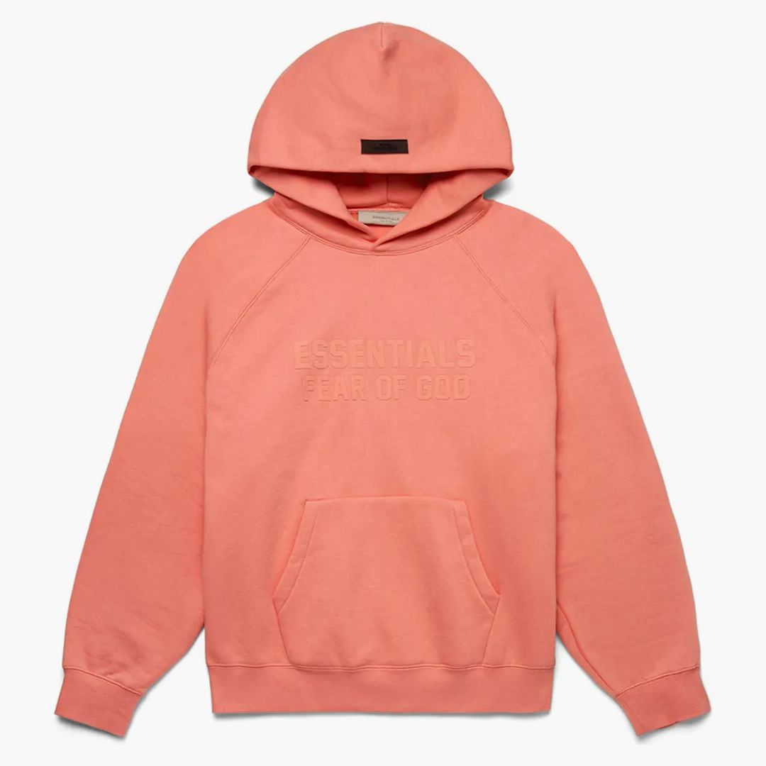 Fear Of God Essentials Hoodie Coral