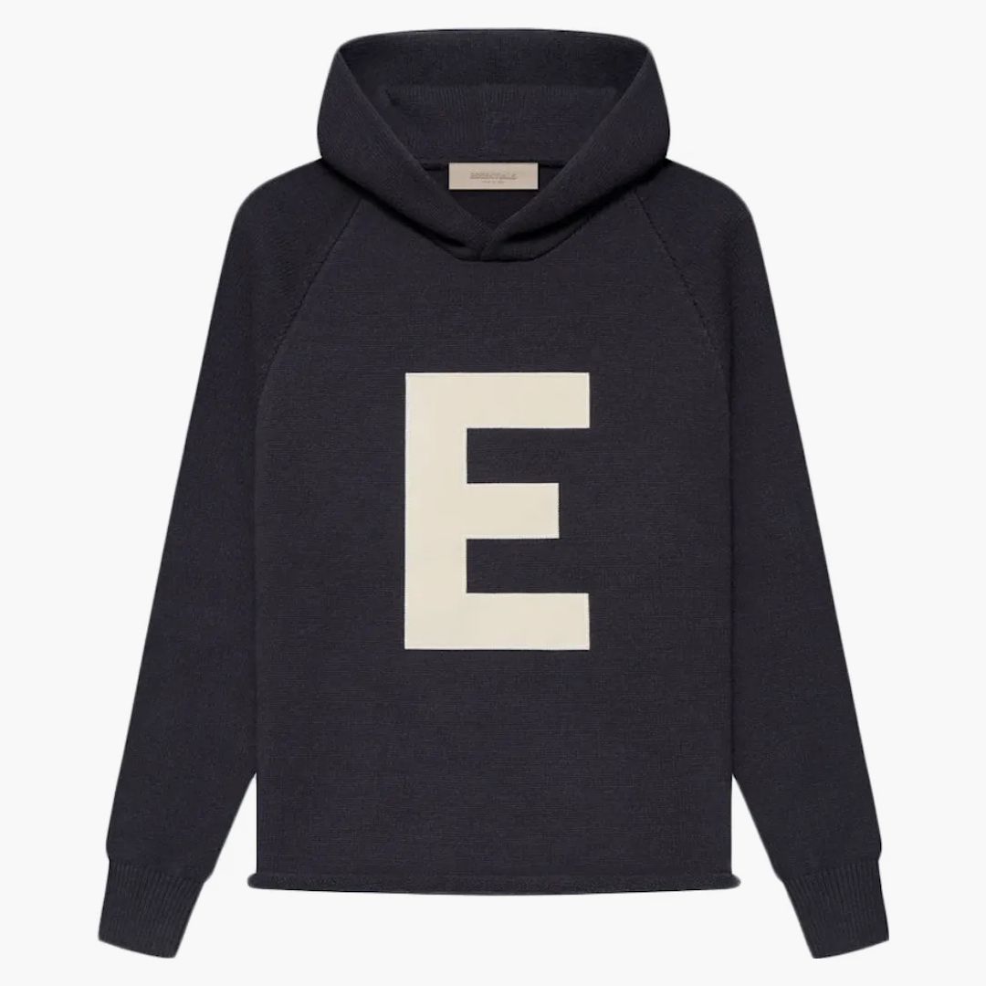 Fear Of God Essentials Kids Big E Knit Hoodie Iron