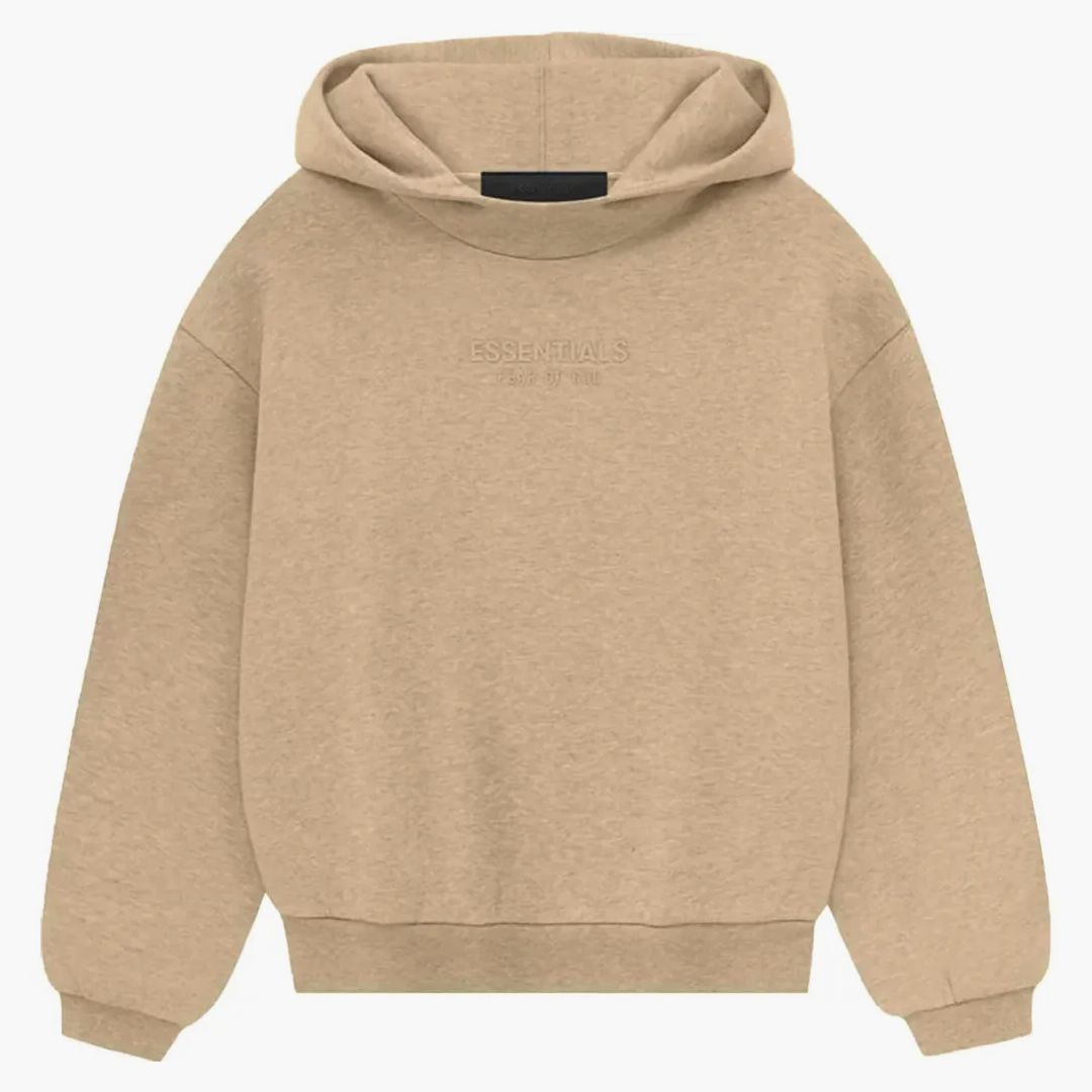 Fear Of God Essentials Kids Hoodie Gold Heather