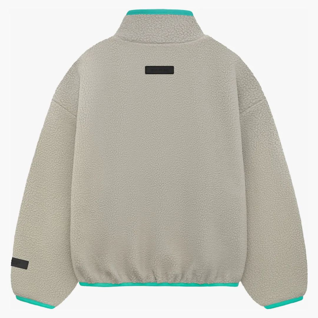 Fear Of God Essentials Kids Polar Fleece Halfzip Mockneck Seal
