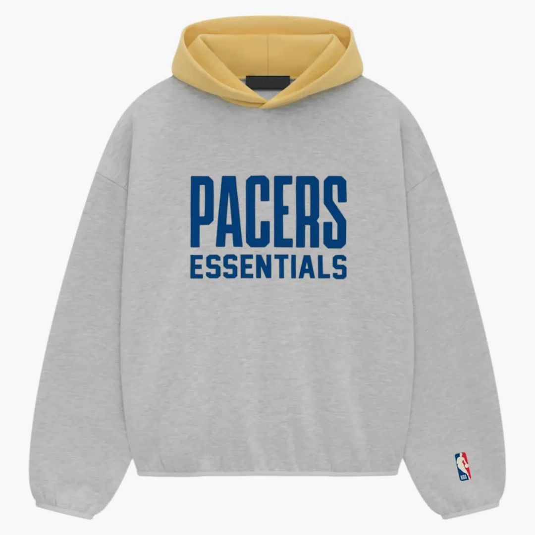 Fear Of God Essentials Nba Pacers Hoodie Light Heather Grey