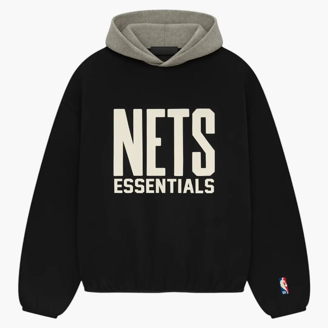 Fear Of God Essentials Nets Hoodie Black/warm Heather