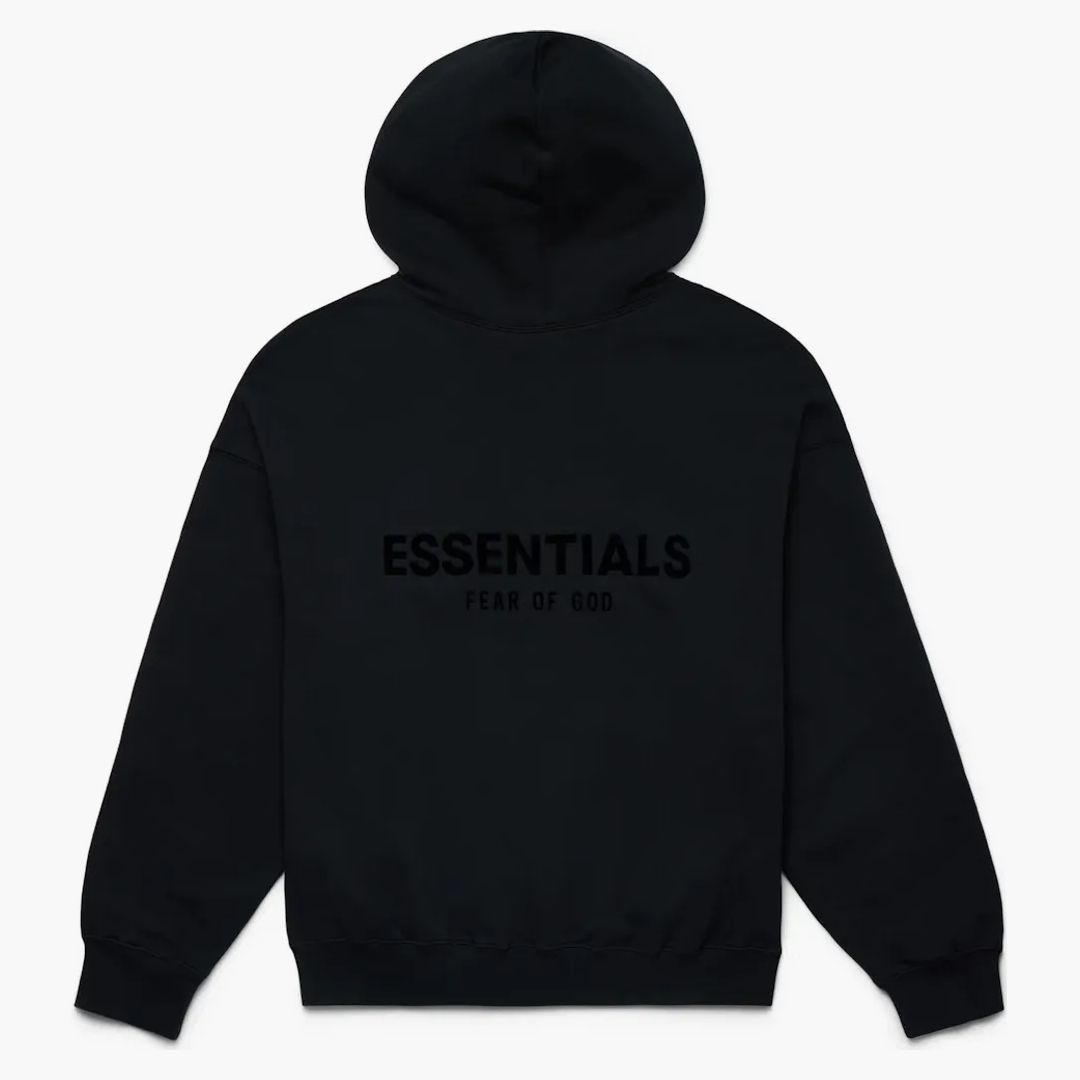 Fear Of God Essentials Pullover Chest Logo Hoodie Stretch Limo/black