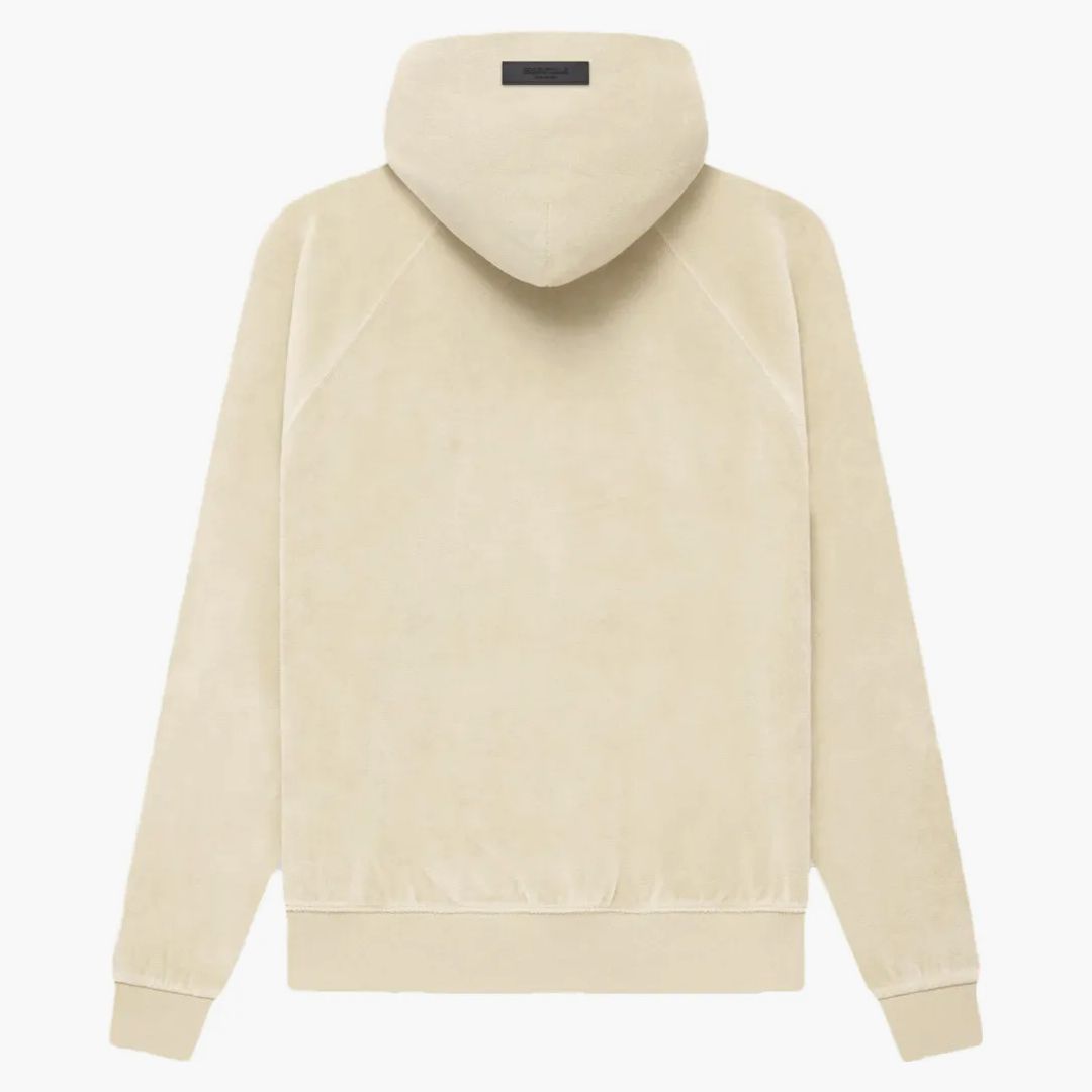 Fear Of God Essentials Women's Velour Hoodie Egg Shell