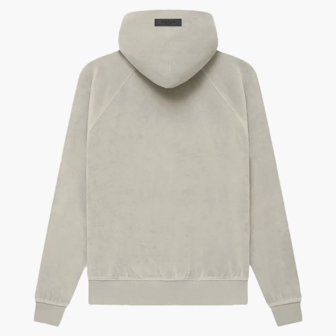 Fear Of God Essentials Women's Velour Hoodie Smoke