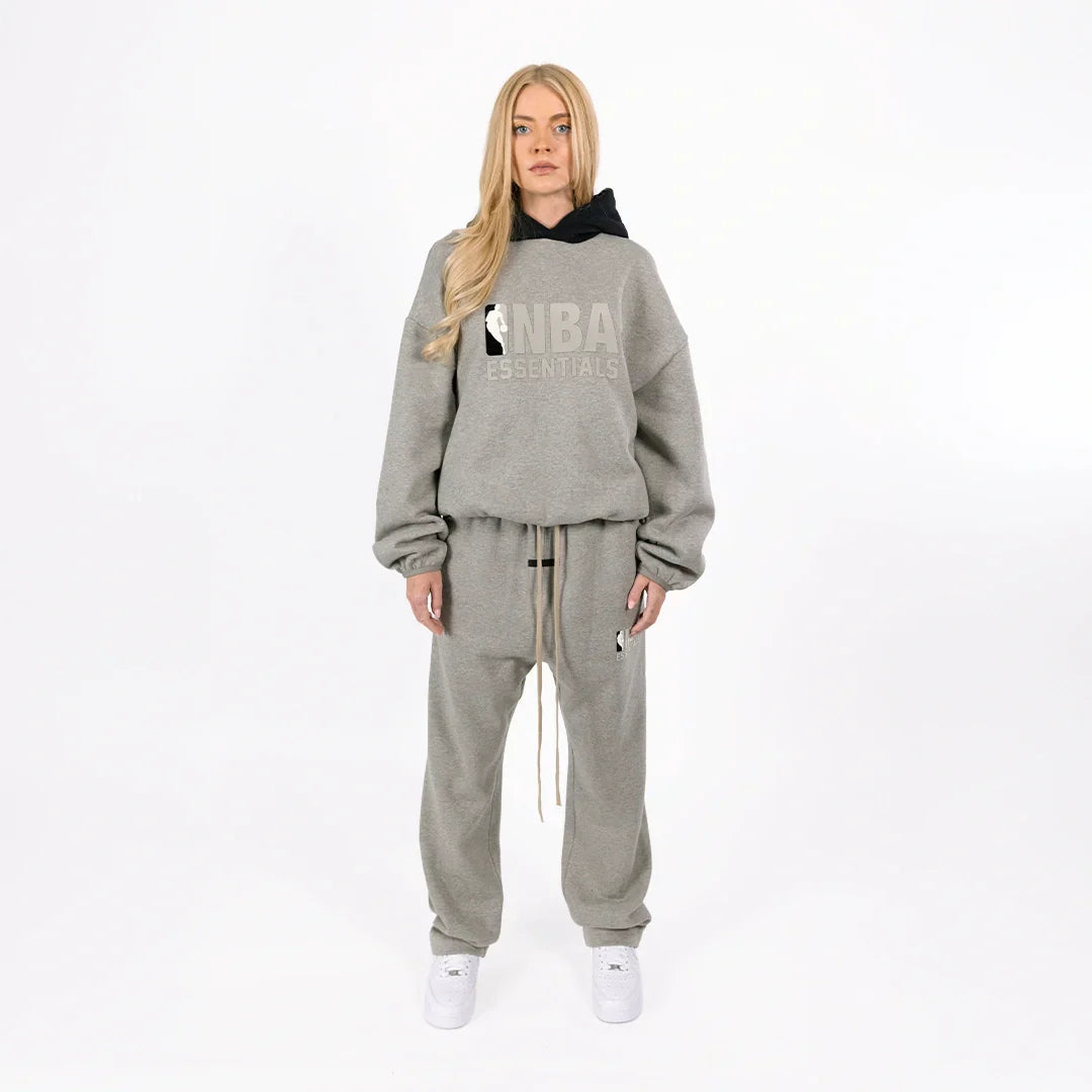 Fear Of God Essentials Nba Hoodie Warm Heather/black