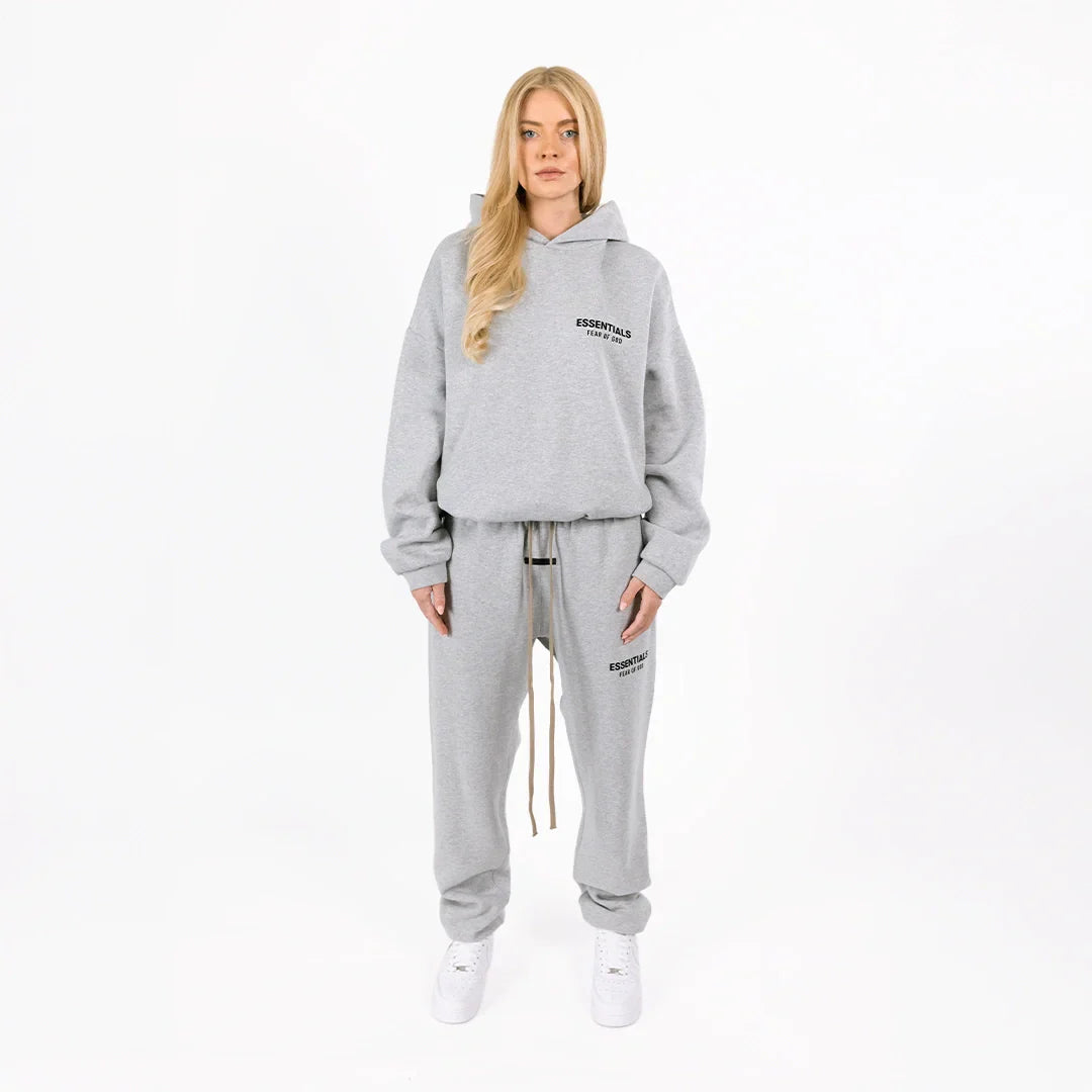 Fear Of God Essentials Fleece Hoodie Light Heather Gray