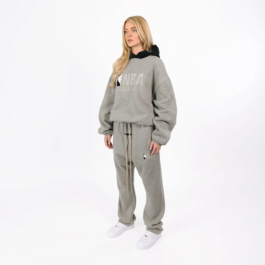 Fear Of God Essentials Nba Hoodie Warm Heather/black
