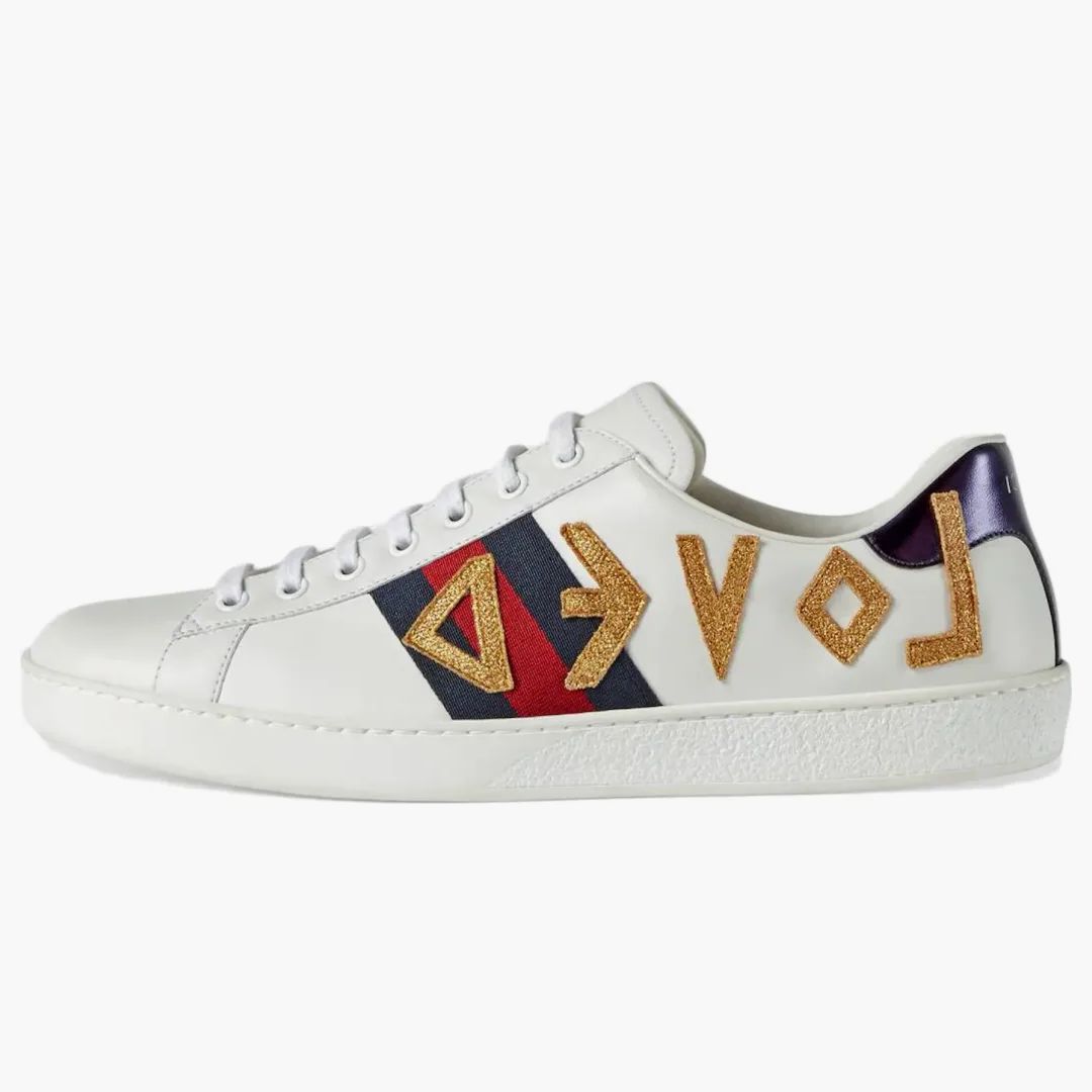 Gucci Ace Embroidered Love