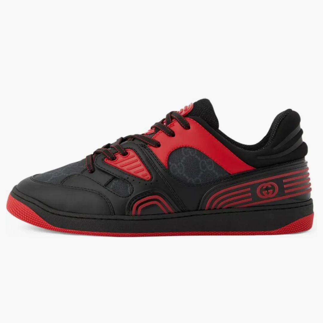 Gucci Basket Low Black Red