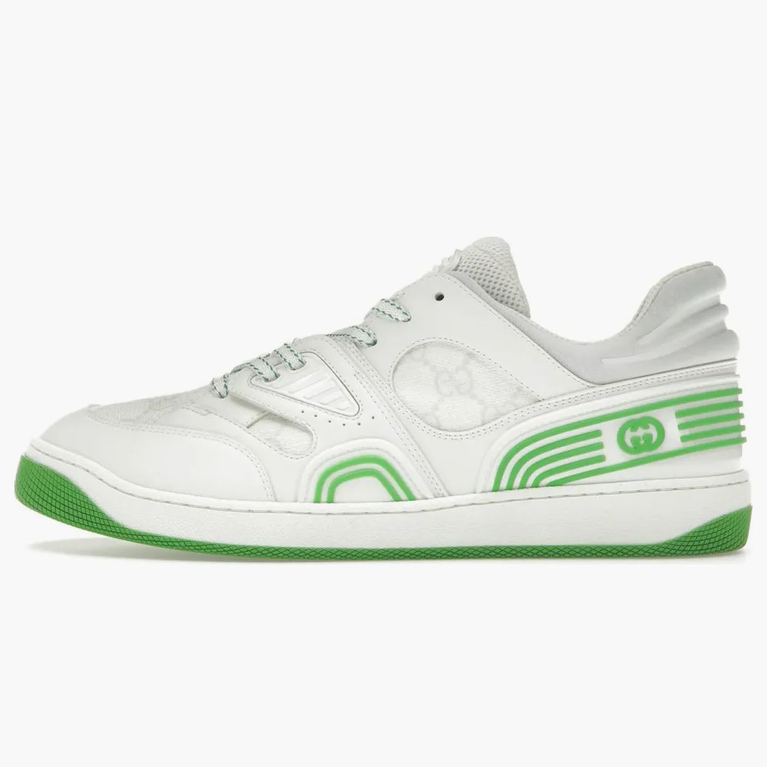Gucci Basket Low White Demetra Green