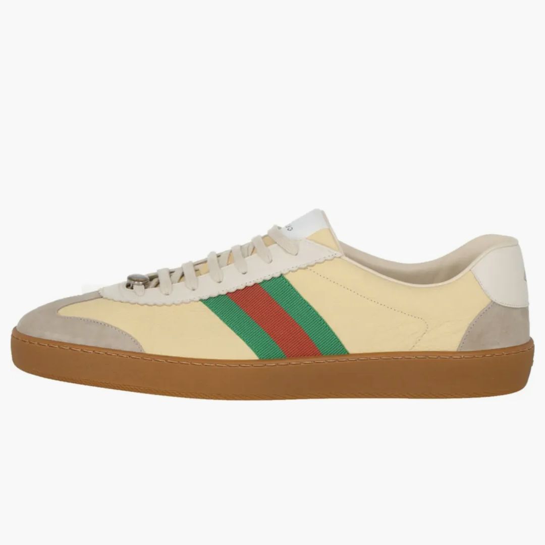 Gucci G74 Web Low Sneakers Oatmeal