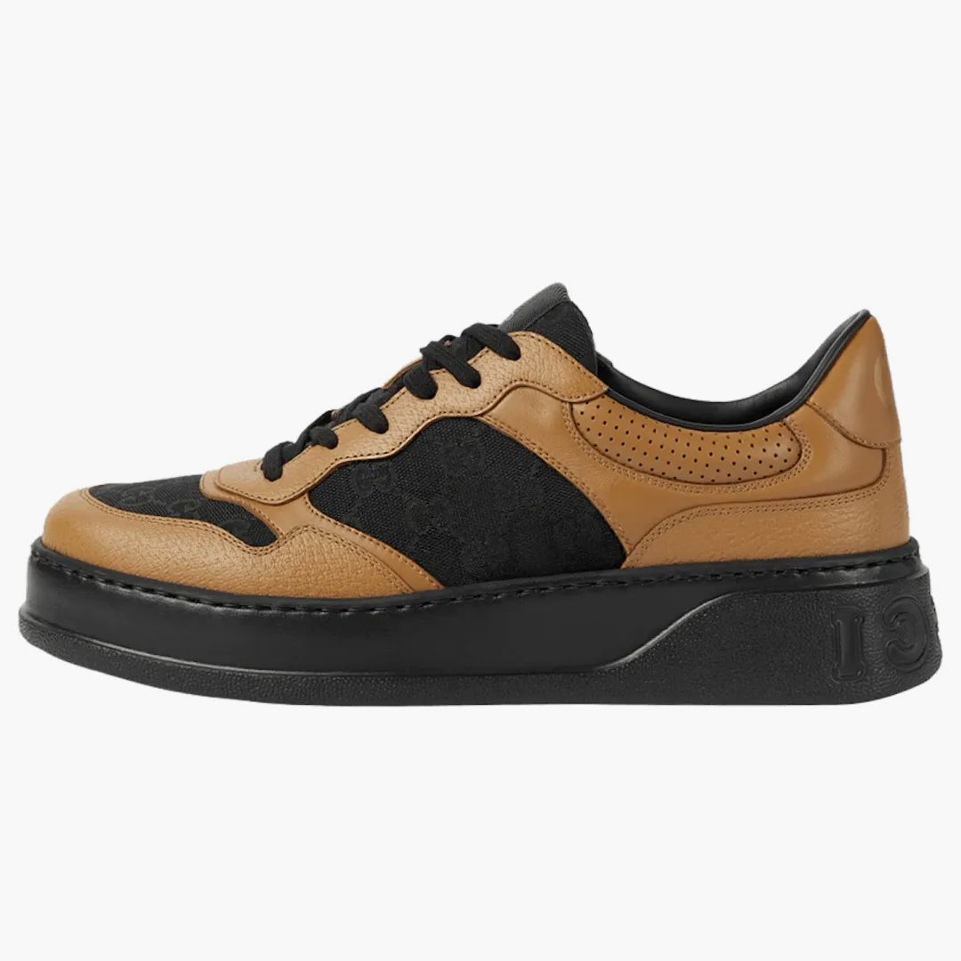 Gucci Gg Embossed Camel Black