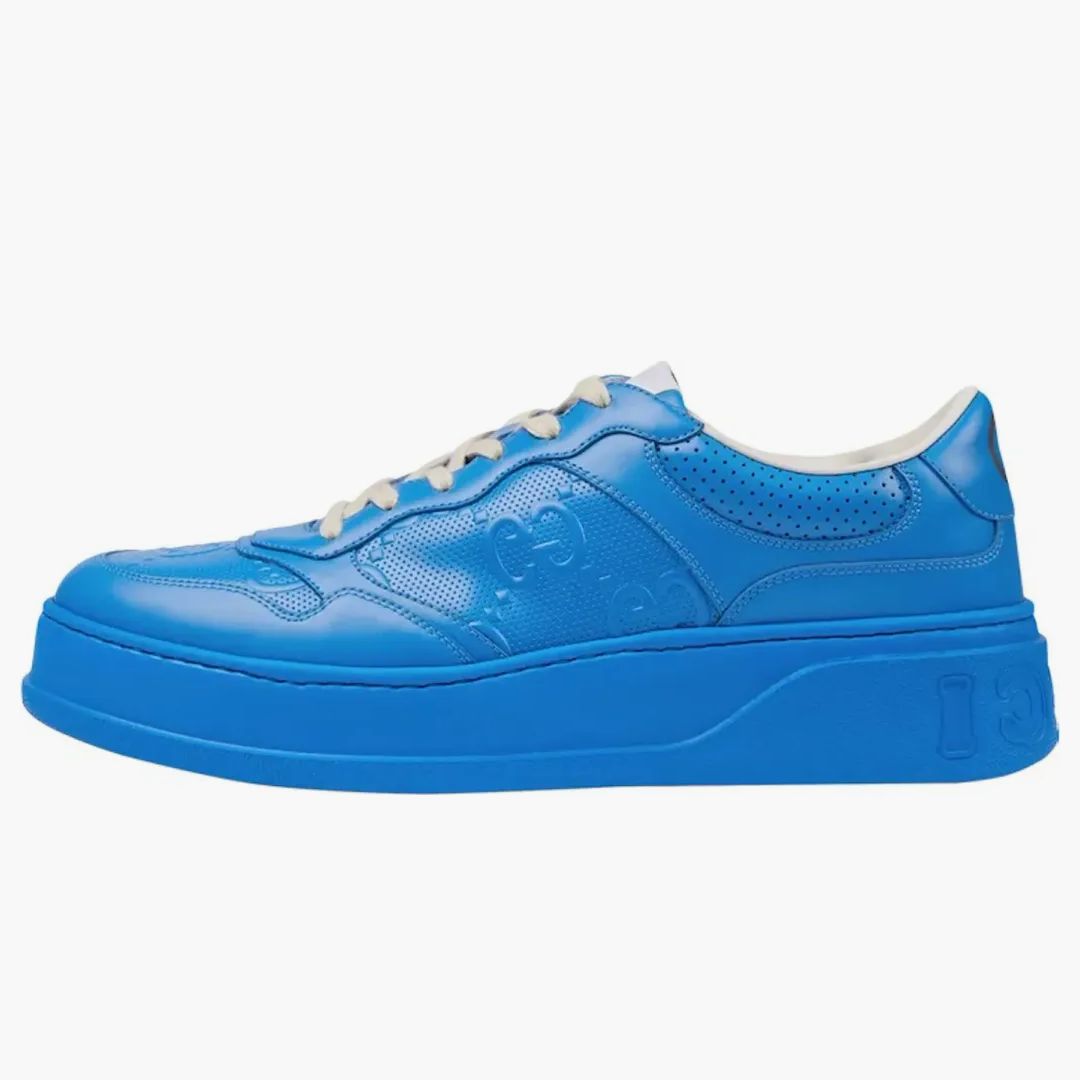 Gucci Gg Embossed Sneaker Bright Blue