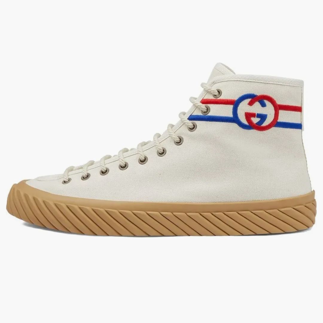Gucci Interlock G High-top Sneaker White Red Blue