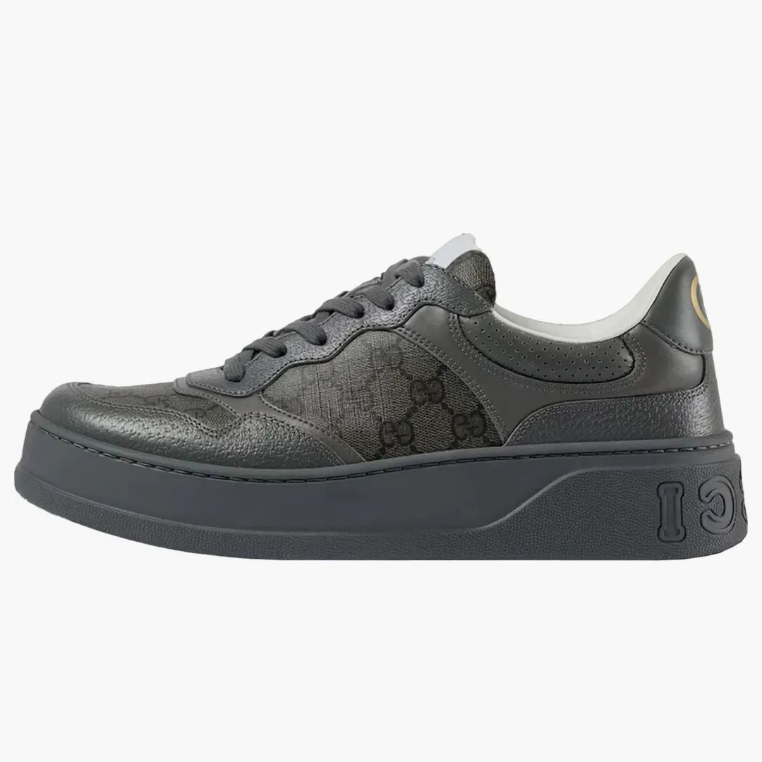 Gucci Lace Up Sneaker Gg Monogram Grey