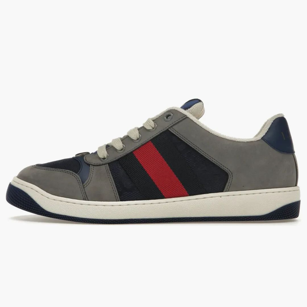 Gucci Screener Gg Sneaker Grey Suede