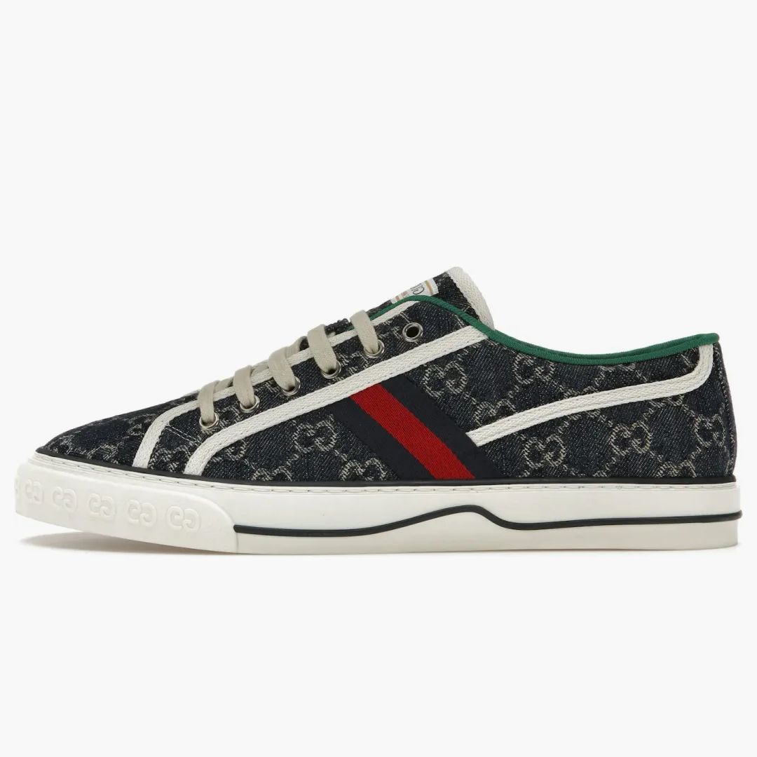 Gucci Tennis 1977 Denim Gg Print