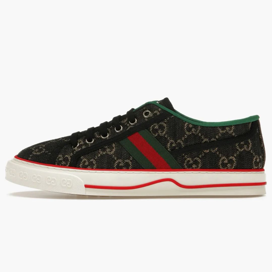 Gucci Tennis 1977 Gg Logo Black Multi