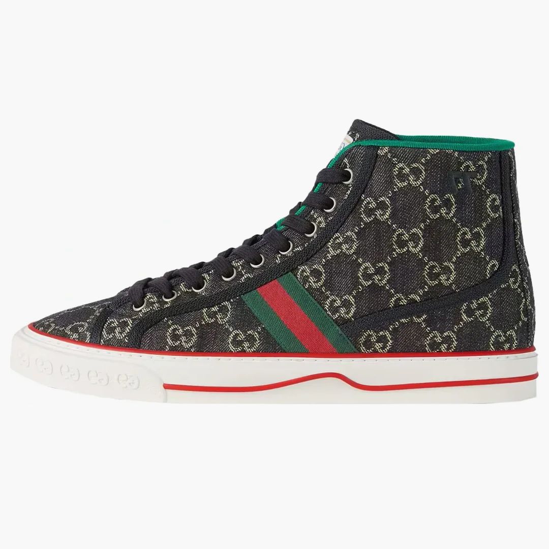 Gucci Tennis 1977 High Top Black Mini Gg