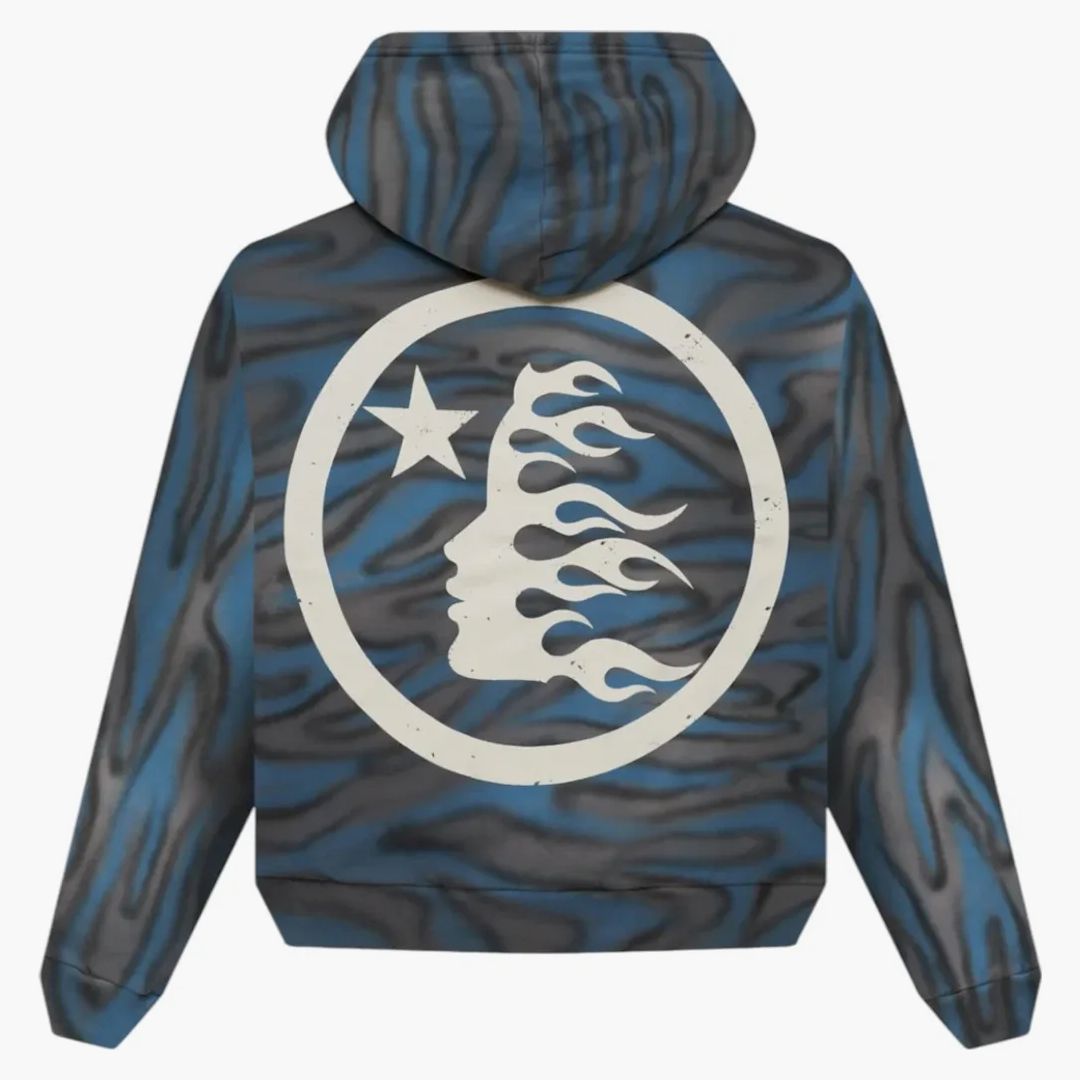 Hellstar Classic Logo Airbrush Zip-up Blue