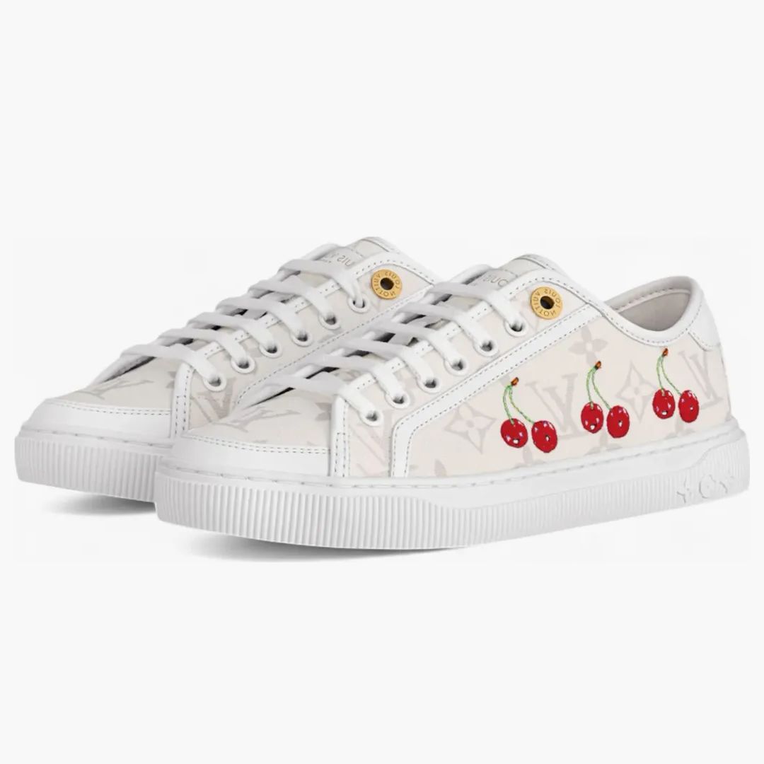 Louis Vuitton Cherry Lv Lagoon Sneaker X Takashi Murakami White