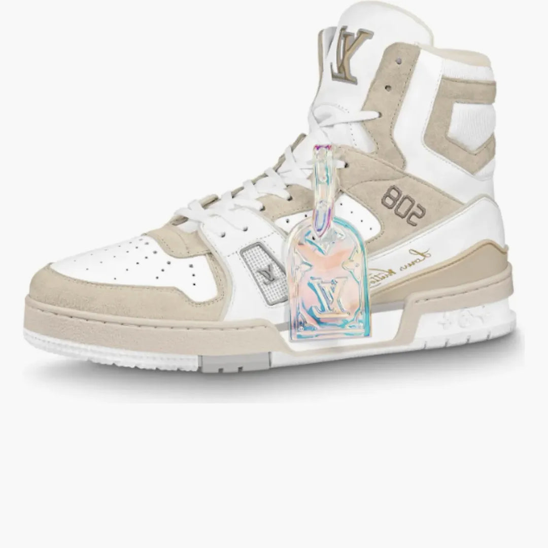 Louis Vuitton Trainer Sneaker White Iridescent