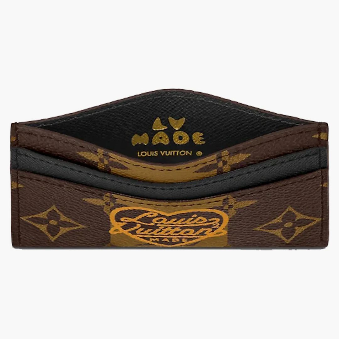 Louis Vuitton X Nigo Double Card Holder Monogram Stripes Brown