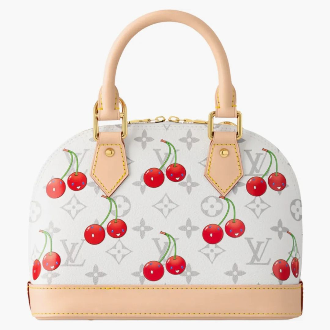 Louis Vuitton X Takashi Murakami Cherry Alma Bb White Monogram