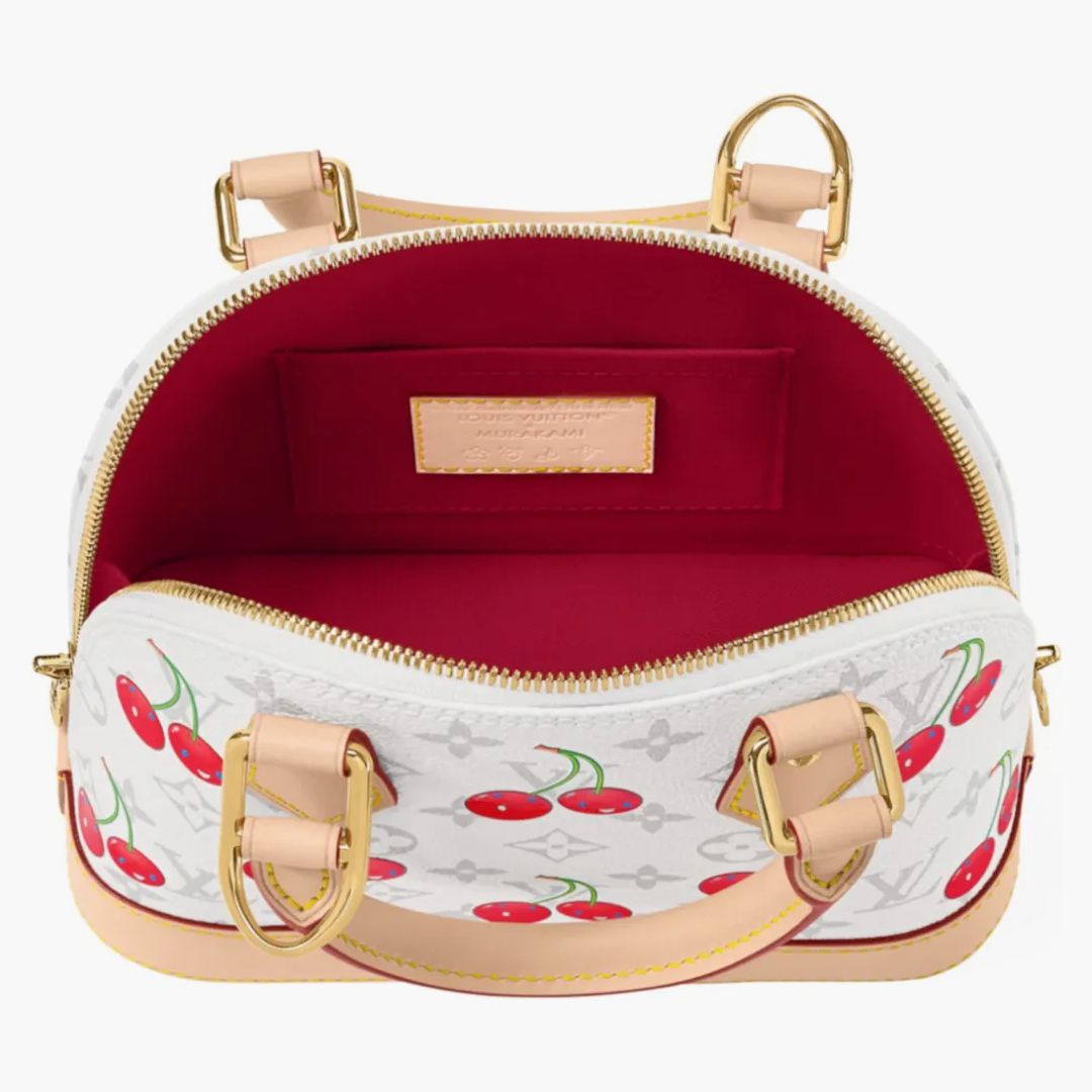 Louis Vuitton X Takashi Murakami Cherry Alma Bb White Monogram