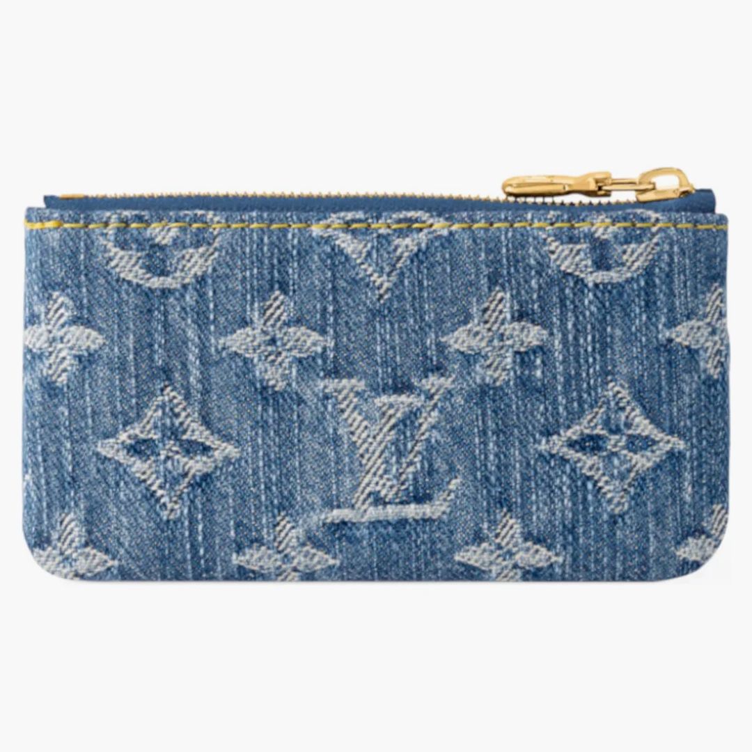 Louis Vuitton X Takashi Murakami Cherry Key Pouch Denim Monogram