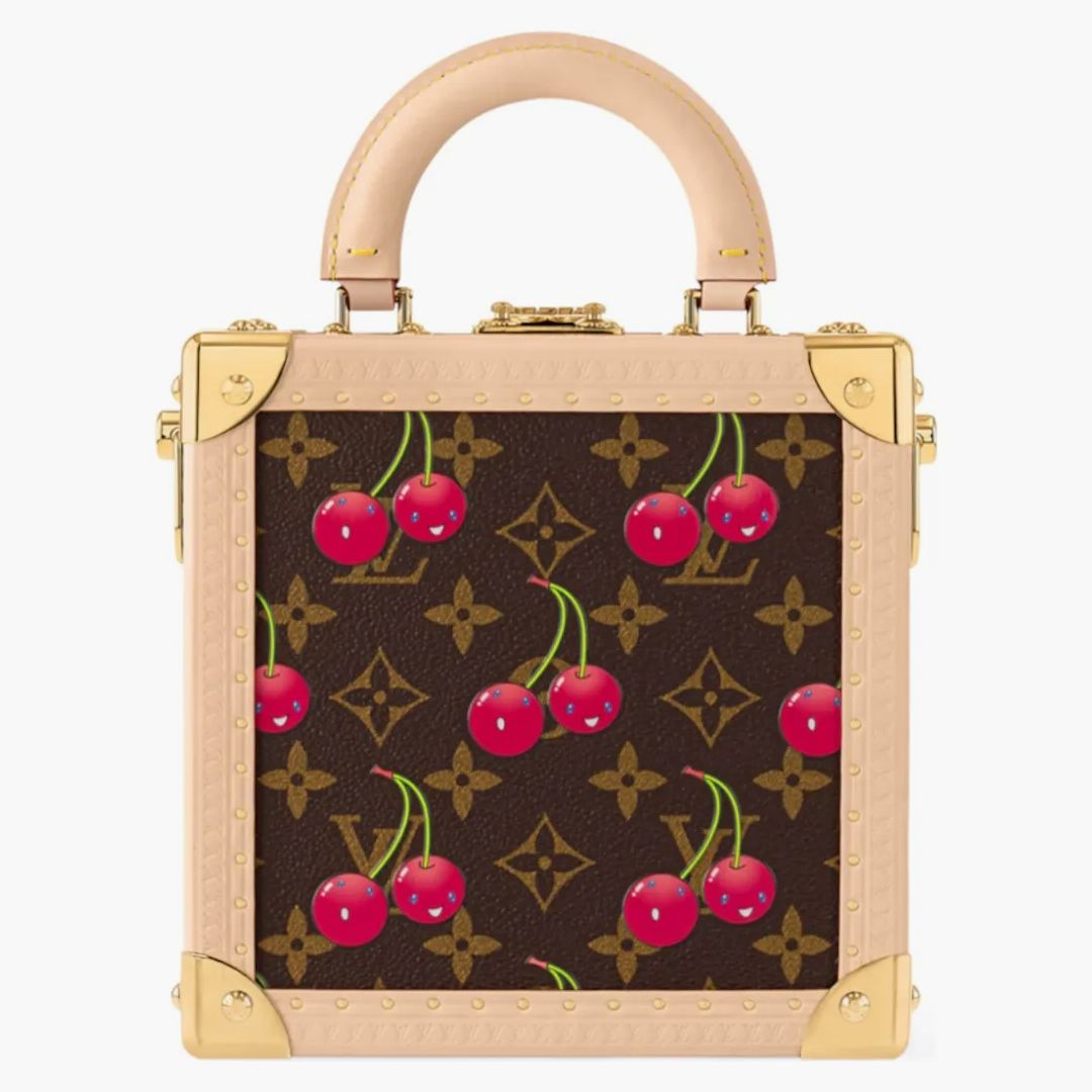 Louis Vuitton X Takashi Murakami Cherry Mini Square Trunk Cherry Brown Monogram
